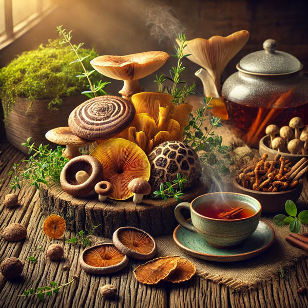 Detox vitalne huby ilustracna foto